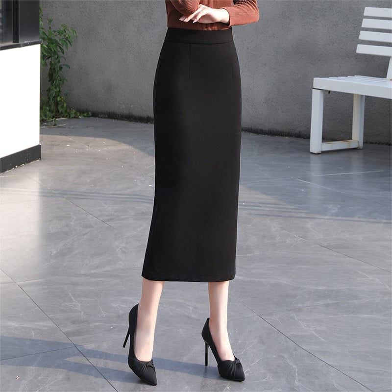 Spring New Back Split Wrap Skirt