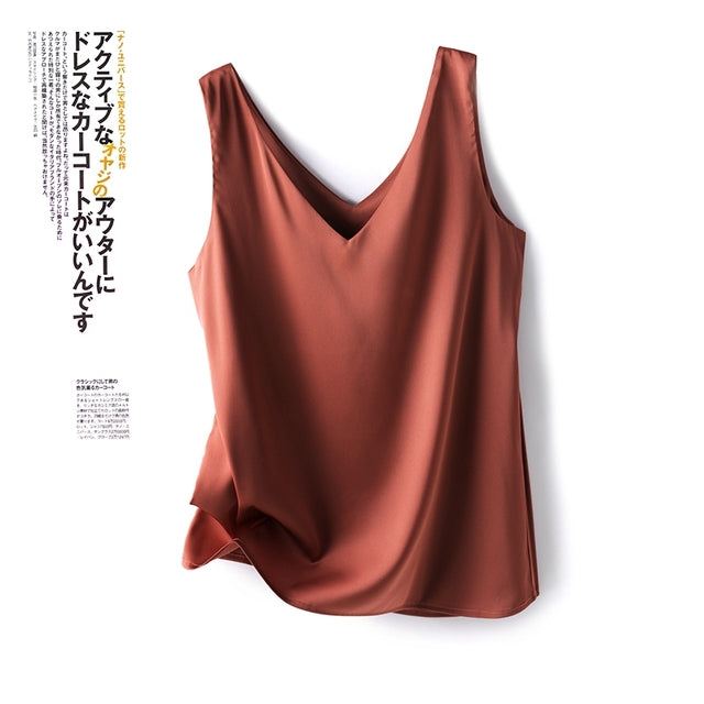 Chic Women's Satin Silk Top