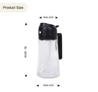 Two-in-One Glass Oil & Soy Sauce Atomizer