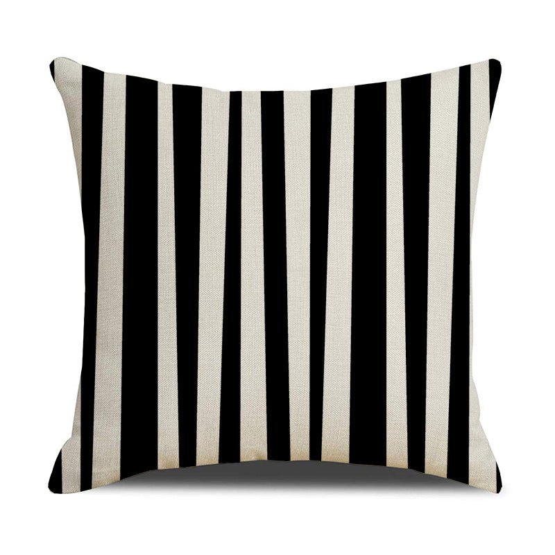 Abstract Black and White Zebra Cushion Cover for Sofa
