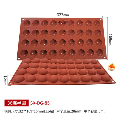 Sanjin 6-Cavity Silicone Mold for DIY Chocolate & Candy