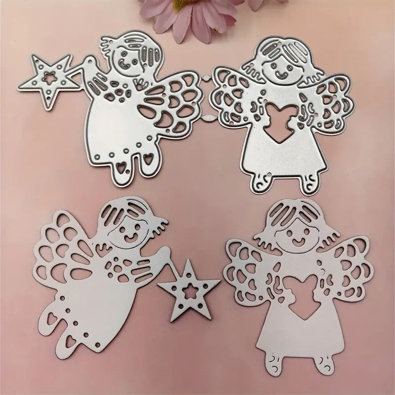 2pcs Angels Metal Cut Dies for DIY Greeting Cards
