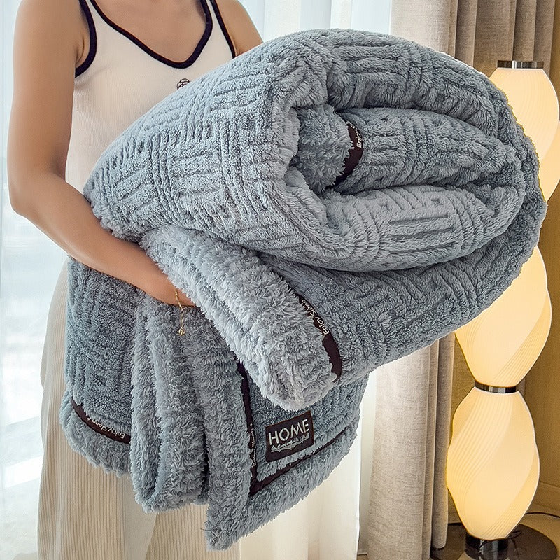 Thick Coral Fleece Winter Blanket