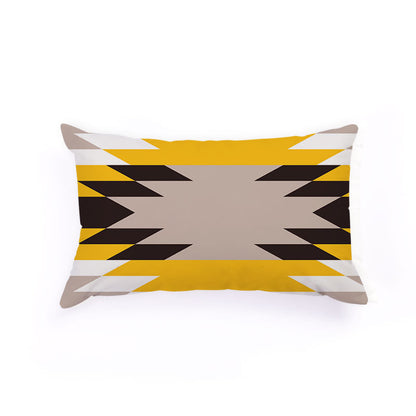 Nordic Geometric Elk Flag Custom Plush Pillow