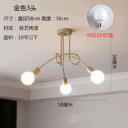 Modern Minimalist LED Ceiling Light for Bedroom and Living Room