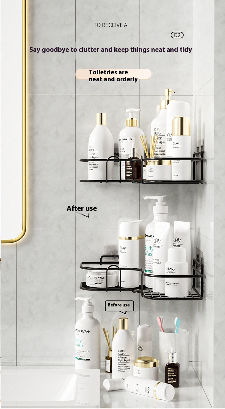 Iron Triangle Bathroom Corner Rack