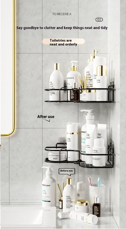 Iron Triangle Bathroom Corner Rack