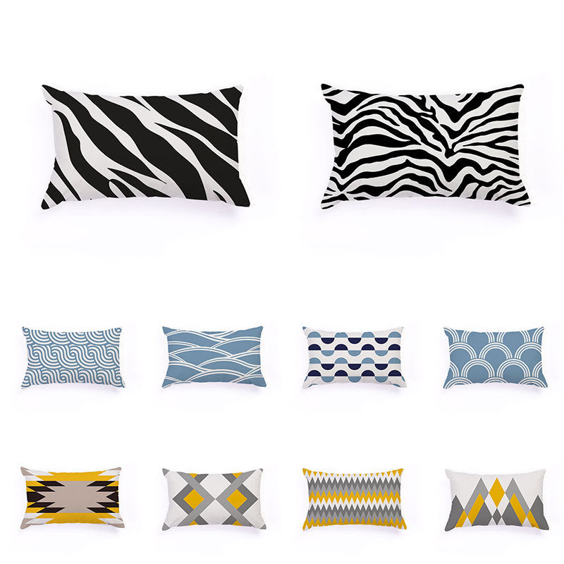 Nordic Geometric Elk Flag Custom Plush Pillow