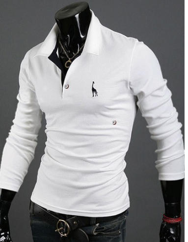 Deer Embroidered Long Sleeve Tee