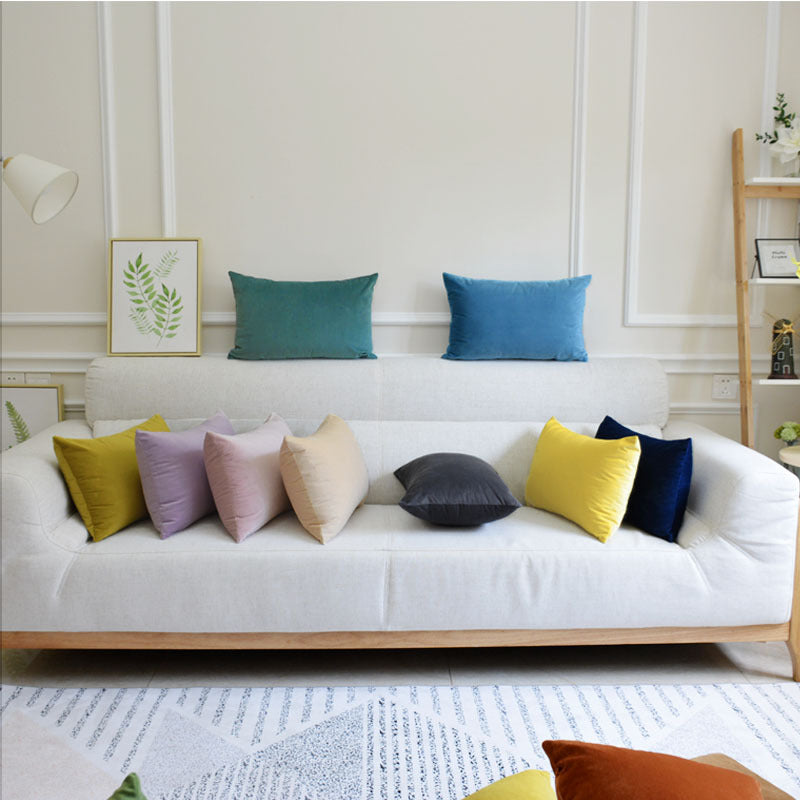 Velvet Throw Pillow for Sofa Decor