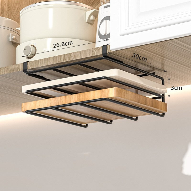 Metal Chopping Board and Lid Storage Rack