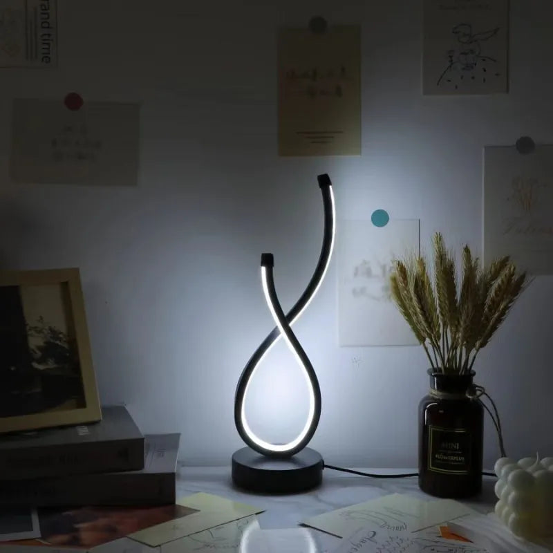 Modern Than Heart-shaped 3-color Adjustable LED Table Lamp
