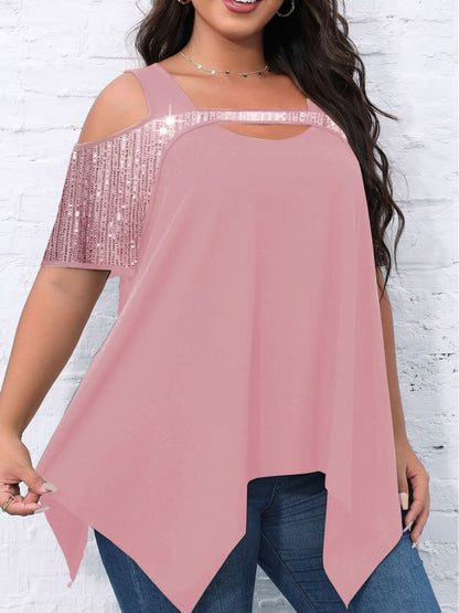 Chic Beaded Swing Tee for Women