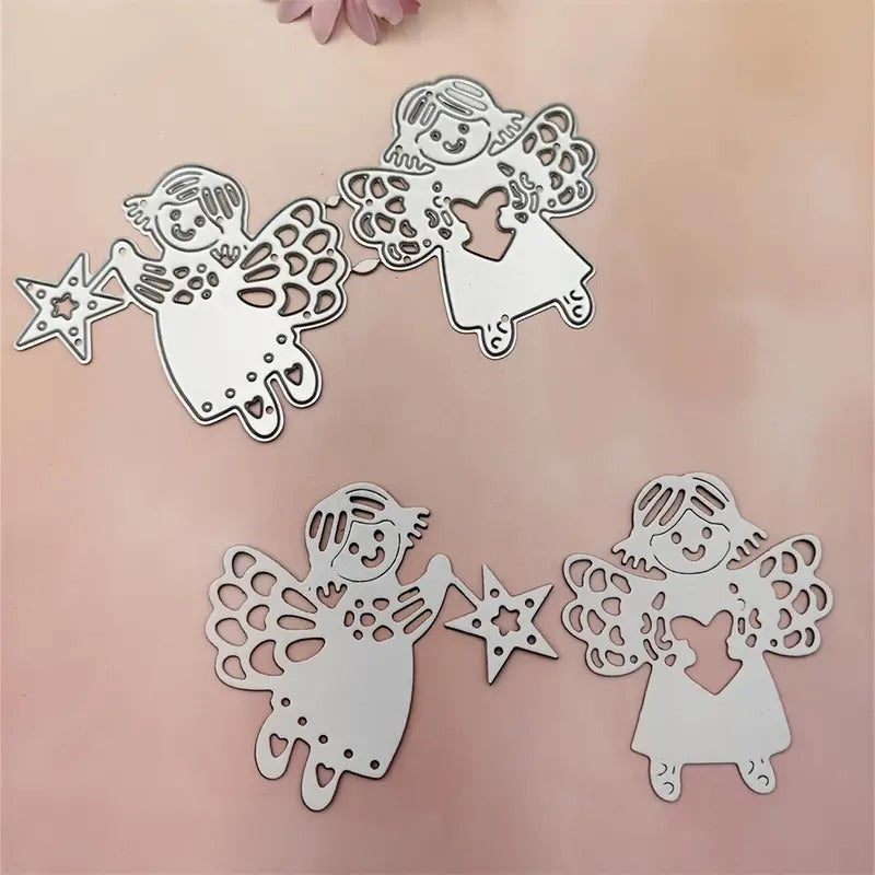 2pcs Angels Metal Cut Dies for DIY Greeting Cards