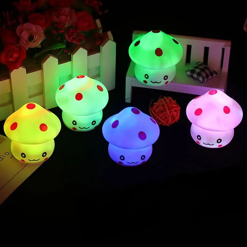 Mini LED Mushroom Night Light - Color Changing Decor