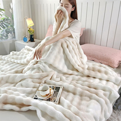 Bubble Velvet Multicolor Blanket